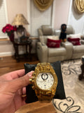 14k Gold Oversized Watch