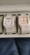 Full VS2 Moissanite Carti Watch Bundle