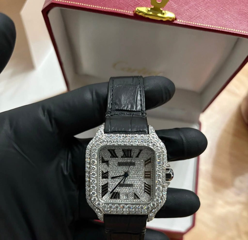 Silver Moissanite “Carti” Watch
