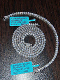 22in VS1 Moissanite Tennis Chain