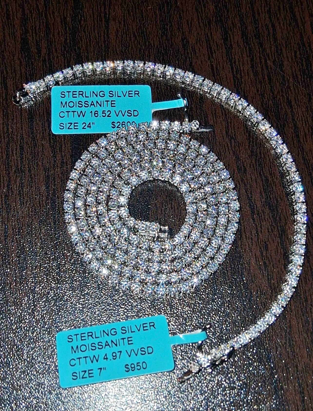 22in VS1 Moissanite Tennis Chain