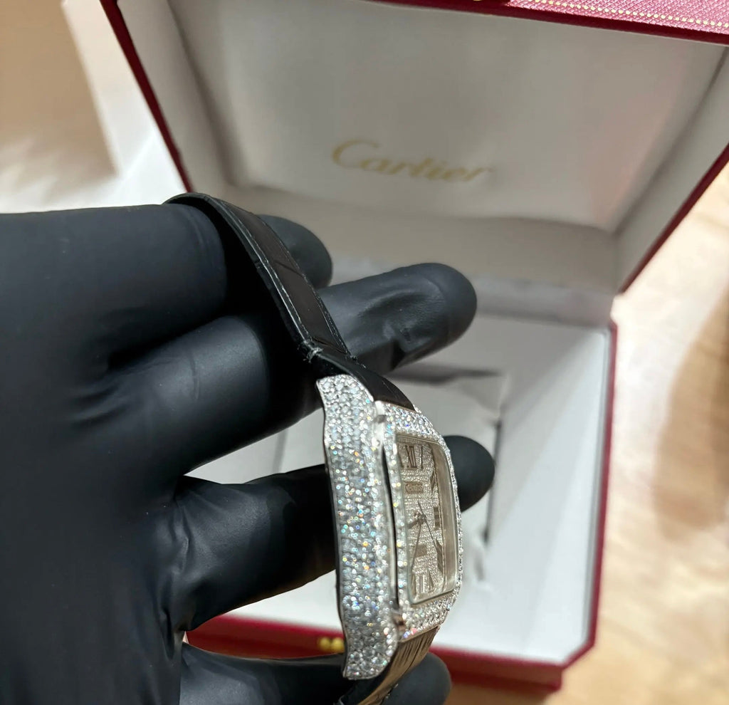 Silver Moissanite “Carti” Watch