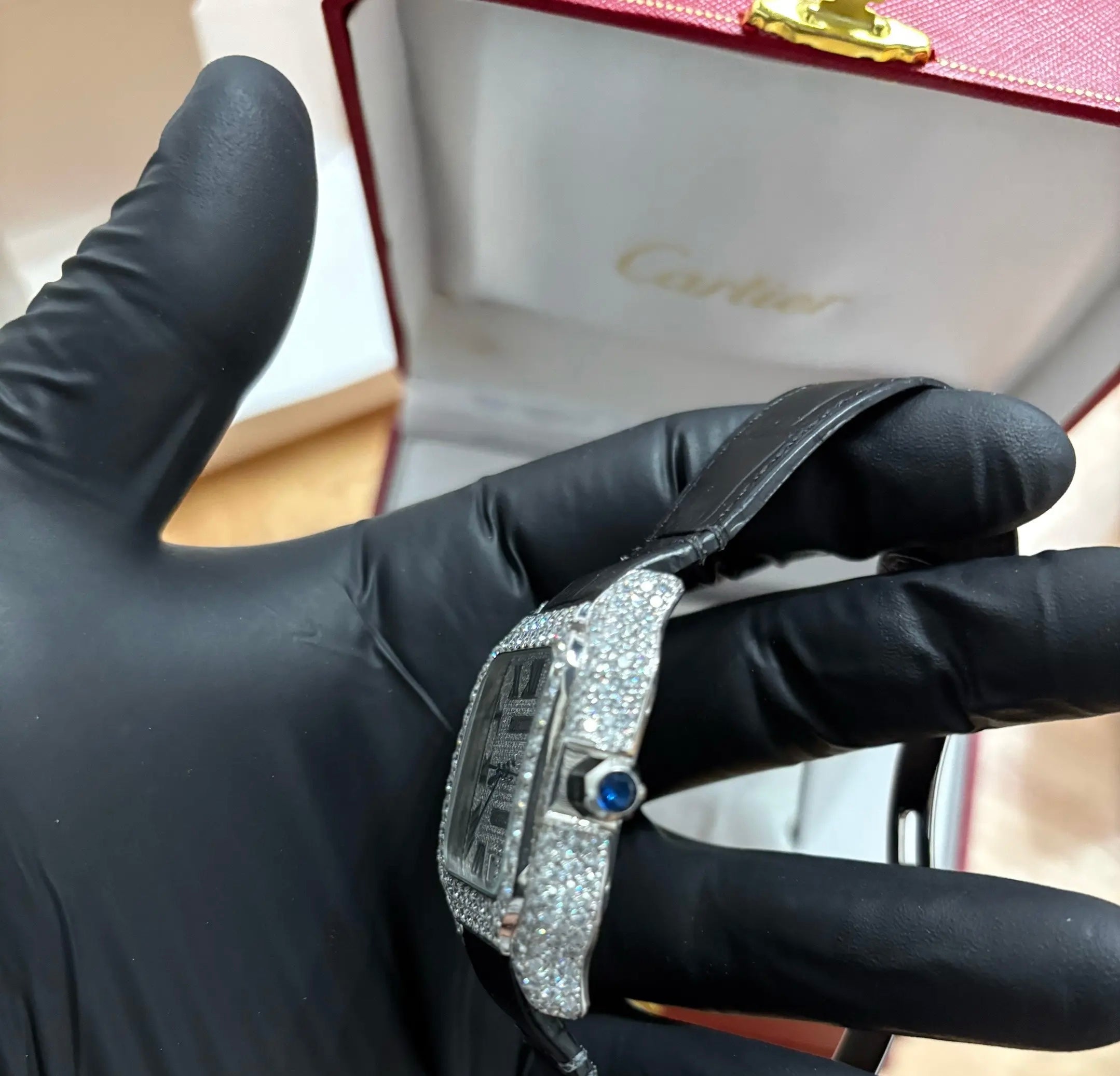 Silver Moissanite “Carti” Watch