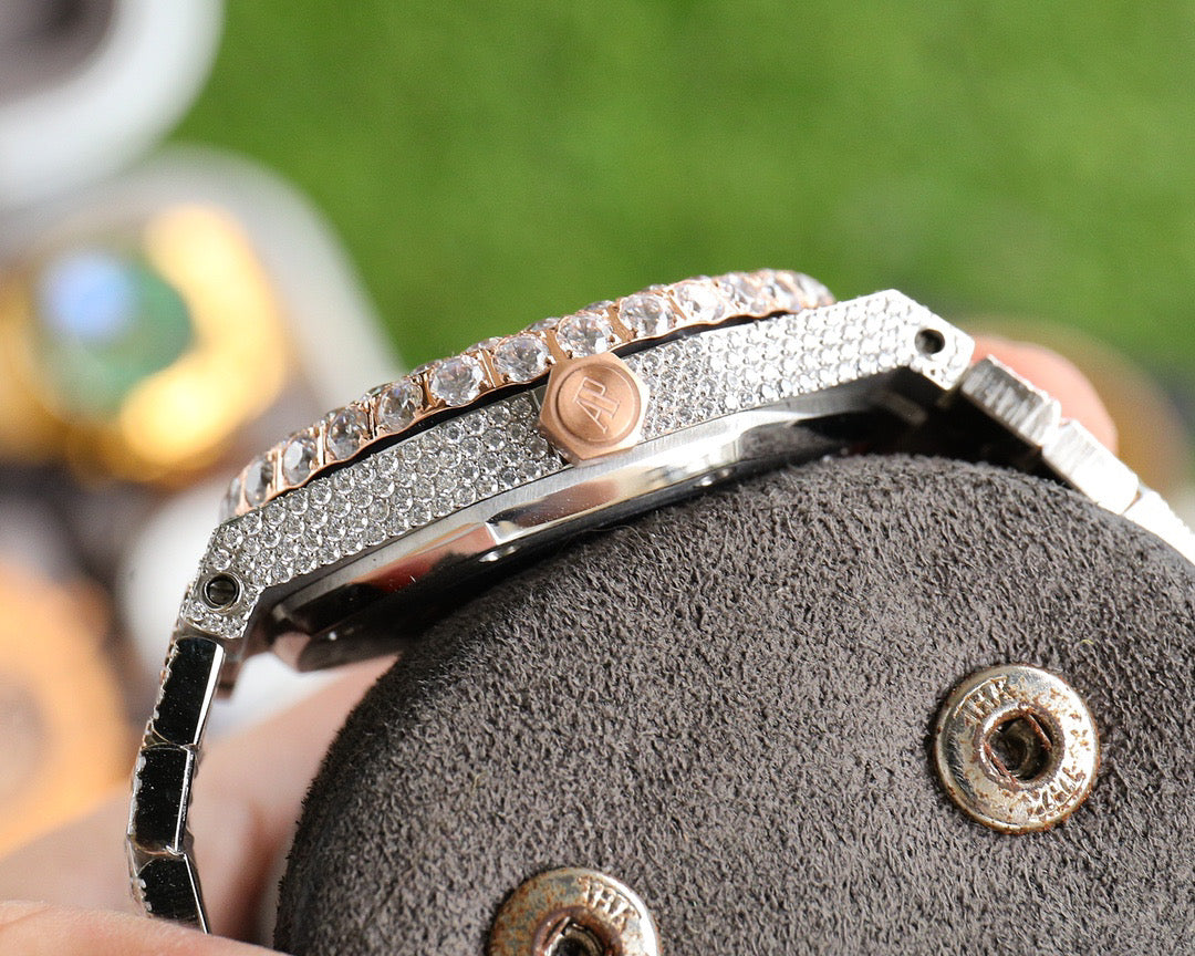 Rose Gold Moissanite “APskiiii” Watch